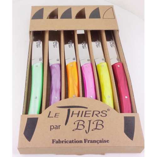 Coffret de 6 couteaux Le Thiers de table plexi couleurs été LES COFFRETS Coffret de 6 couteaux Le Thiers de table plexi couleurs été LES COFFRETS
