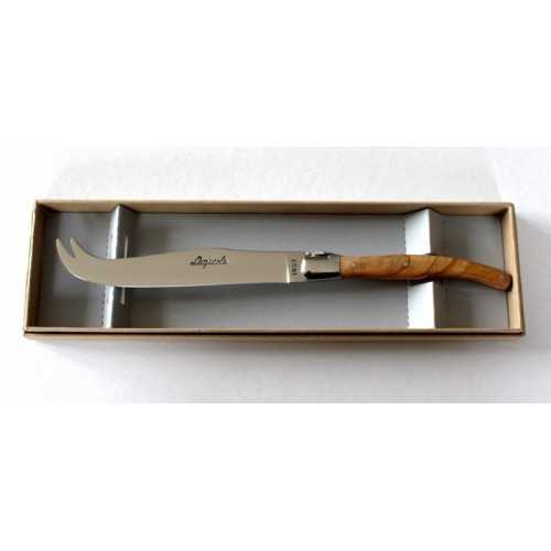 couteau fromage LAGUIOLE 1 mitre inox manche en bois d' olivier LES ACCESSOIRES couteau fromage LAGUIOLE 1 mitre inox manche en bois d' olivier LES ACCESSOIRES