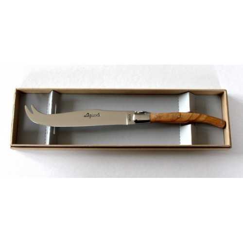 couteau fromage LAGUIOLE 1 mitre inox manche en bois d' olivier LES ACCESSOIRES