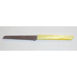 Couteau à Baguette , manche plexi jaune COUTEAUX DE CUISINE