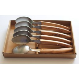 Coffret Cuilleres de table Le THIERS® "Campagne", 6 bois de Genvrier LES COFFRETS