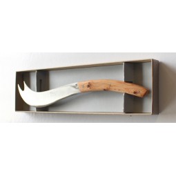 Coffret Couteau Fromage Grand Modele Le THIERS manche en bois de genevrier LES ACCESSOIRES