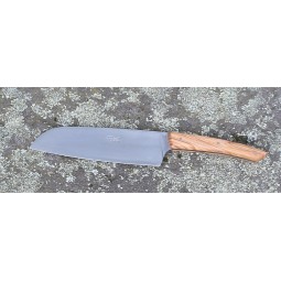 Couteau Santoku 16 Cms Le THIERS® manche en bois d' Olivier COUTEAUX DE CUISINE