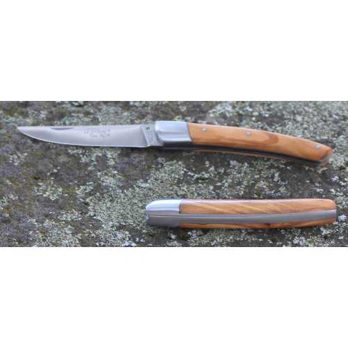 Couteau Le Thiers® Fermant 11 cms , manche en bois d'Olivier COUTEAUX DE POCHE PLIANTS