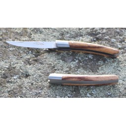 Couteau Le Thiers® pliant , 10 cms , manche en bois de Serpent COUTEAUX DE POCHE PLIANTS