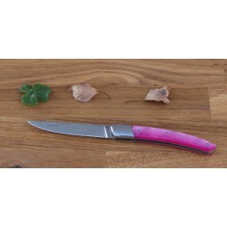 Couteau Le Thiers® pliant , 10 cms , manche en resine rose COUTEAUX DE POCHE PLIANTS