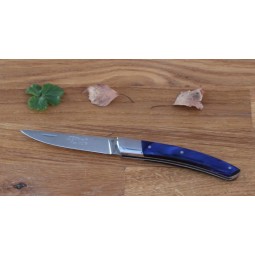 Couteau Le Thiers® pliant , 10 cms , manche en resine bleu roi COUTEAUX DE POCHE PLIANTS