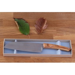 Couteau Santoku 16 Cms Le THIERS® manche en bois d' Olivier COUTEAUX DE CUISINE