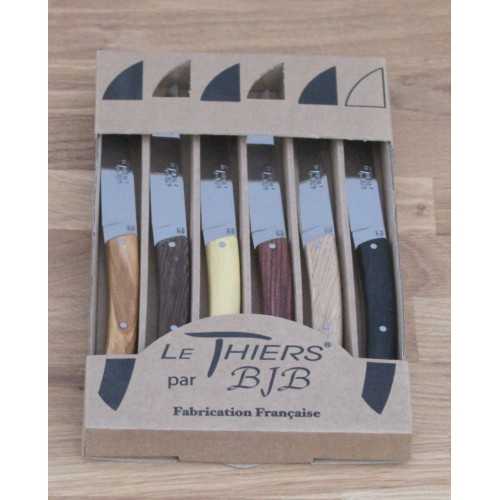 Coffret de 6 couteaux de table inox